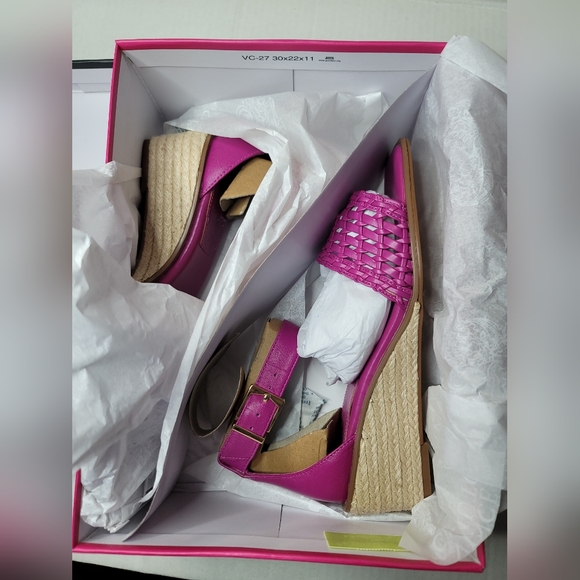 Vince Camuto Adjustable Espadrille Wedge Sandals - Bretandi Women's Size 7.5W - Picture 5 of 7